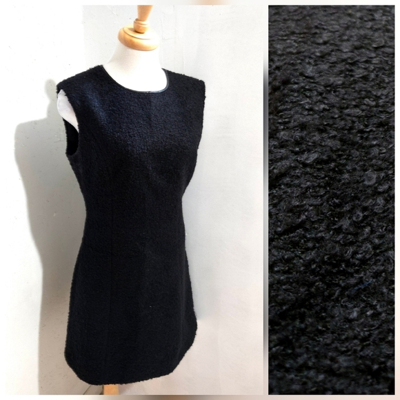 Armani Exchange | Elegant Black Sleeveless Dress 12% Wool - Picture 1 of 12